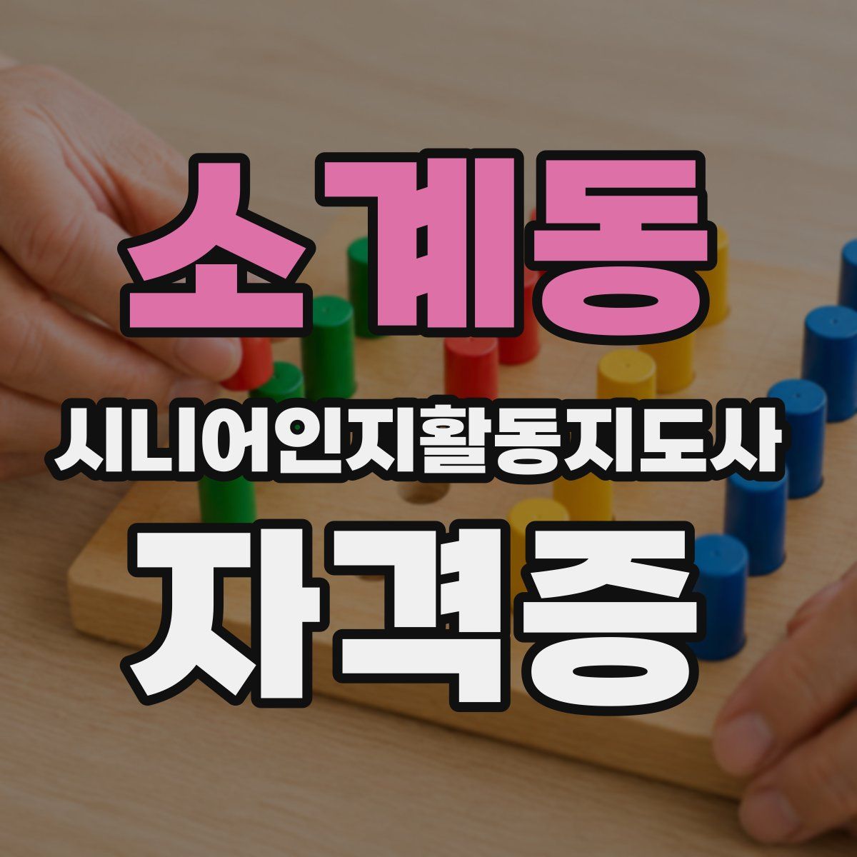 소계동 시니어인지활동지도사 자격증