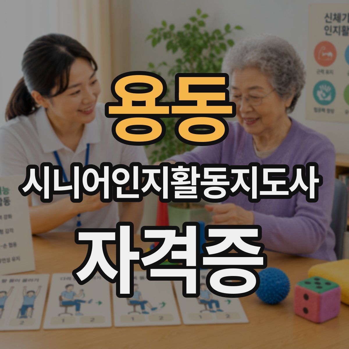 용동 시니어인지활동지도사 자격증
