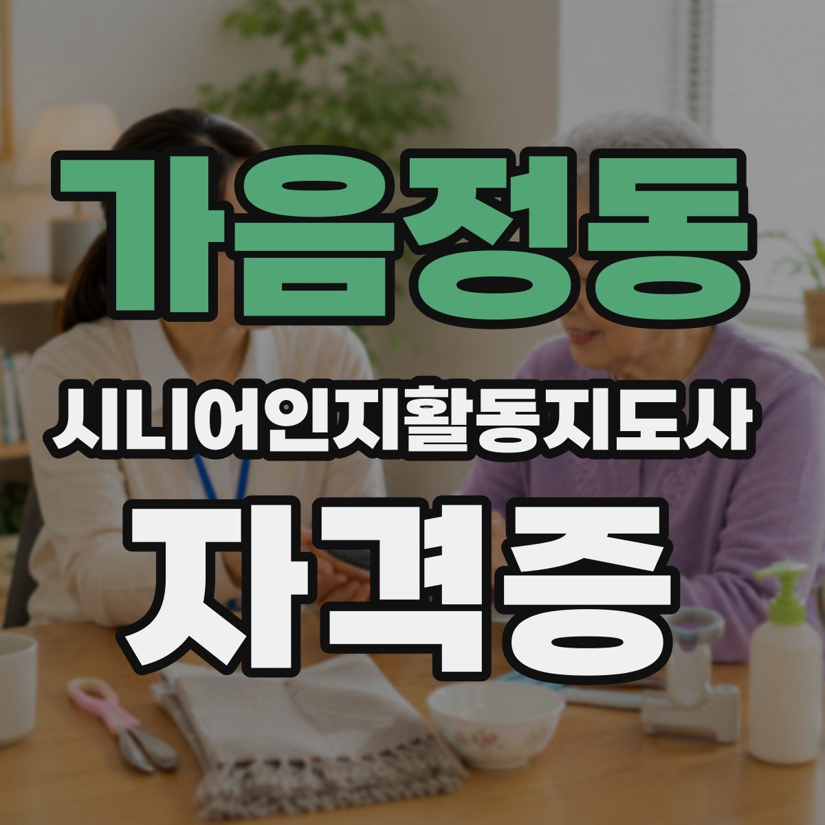 가음정동 시니어인지활동지도사 자격증