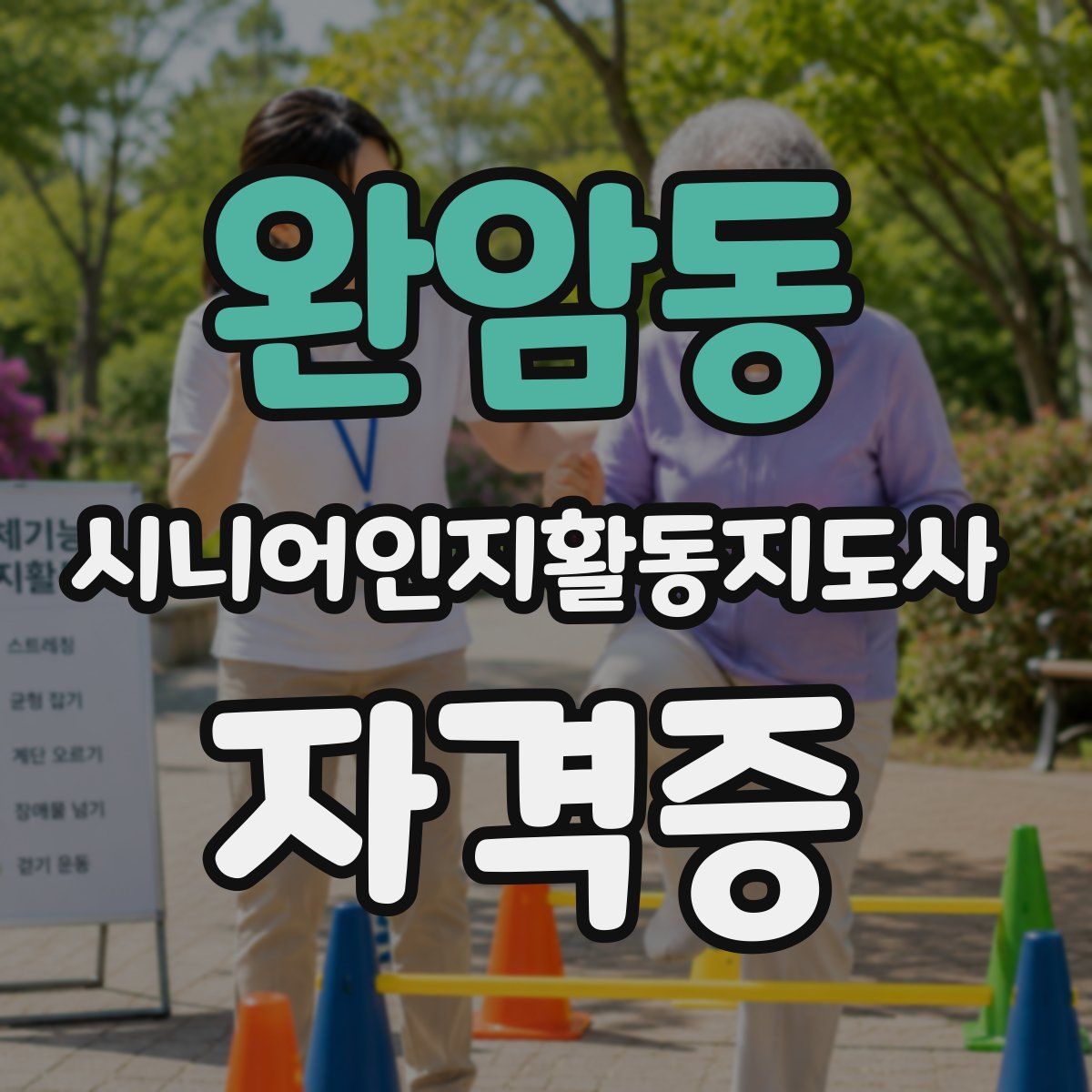 완암동 시니어인지활동지도사 자격증