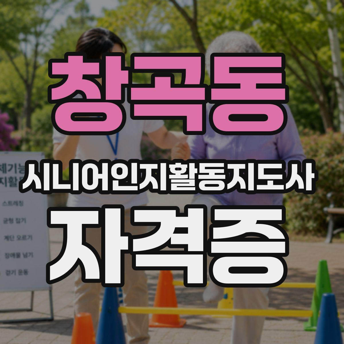 창곡동 시니어인지활동지도사 자격증