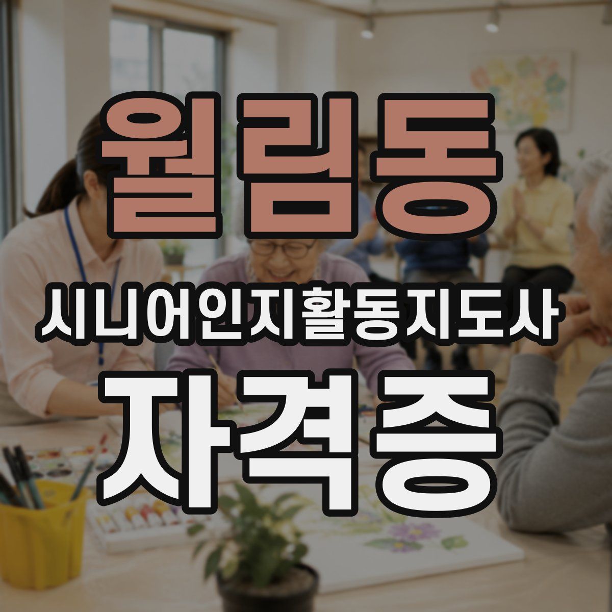 월림동 시니어인지활동지도사 자격증