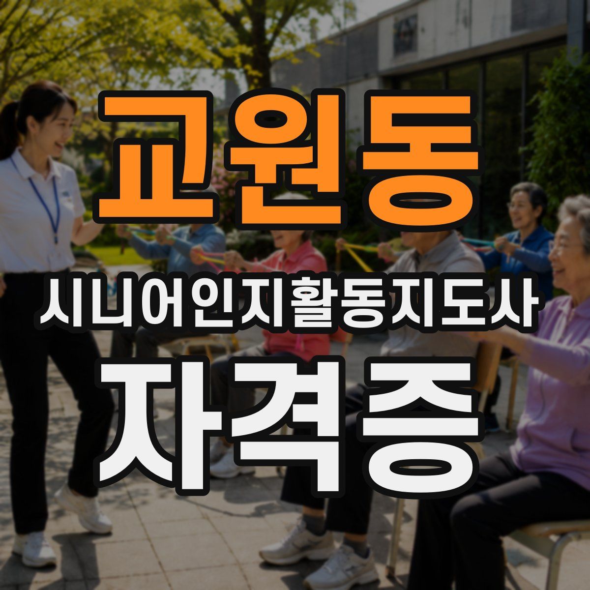 교원동 시니어인지활동지도사 자격증