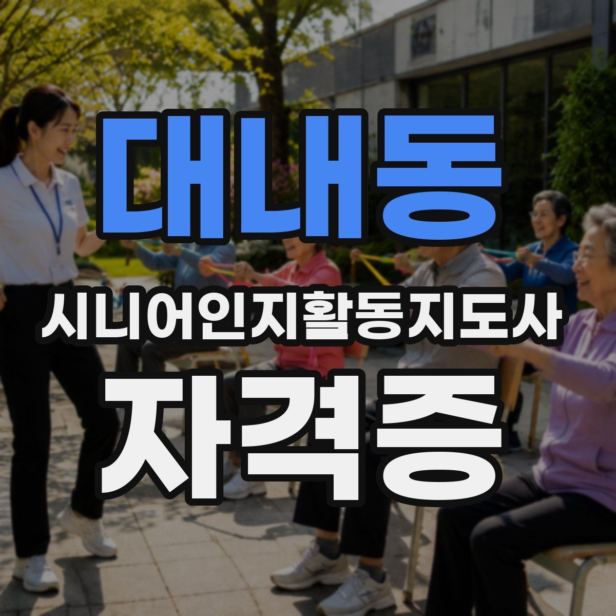 대내동 시니어인지활동지도사 자격증