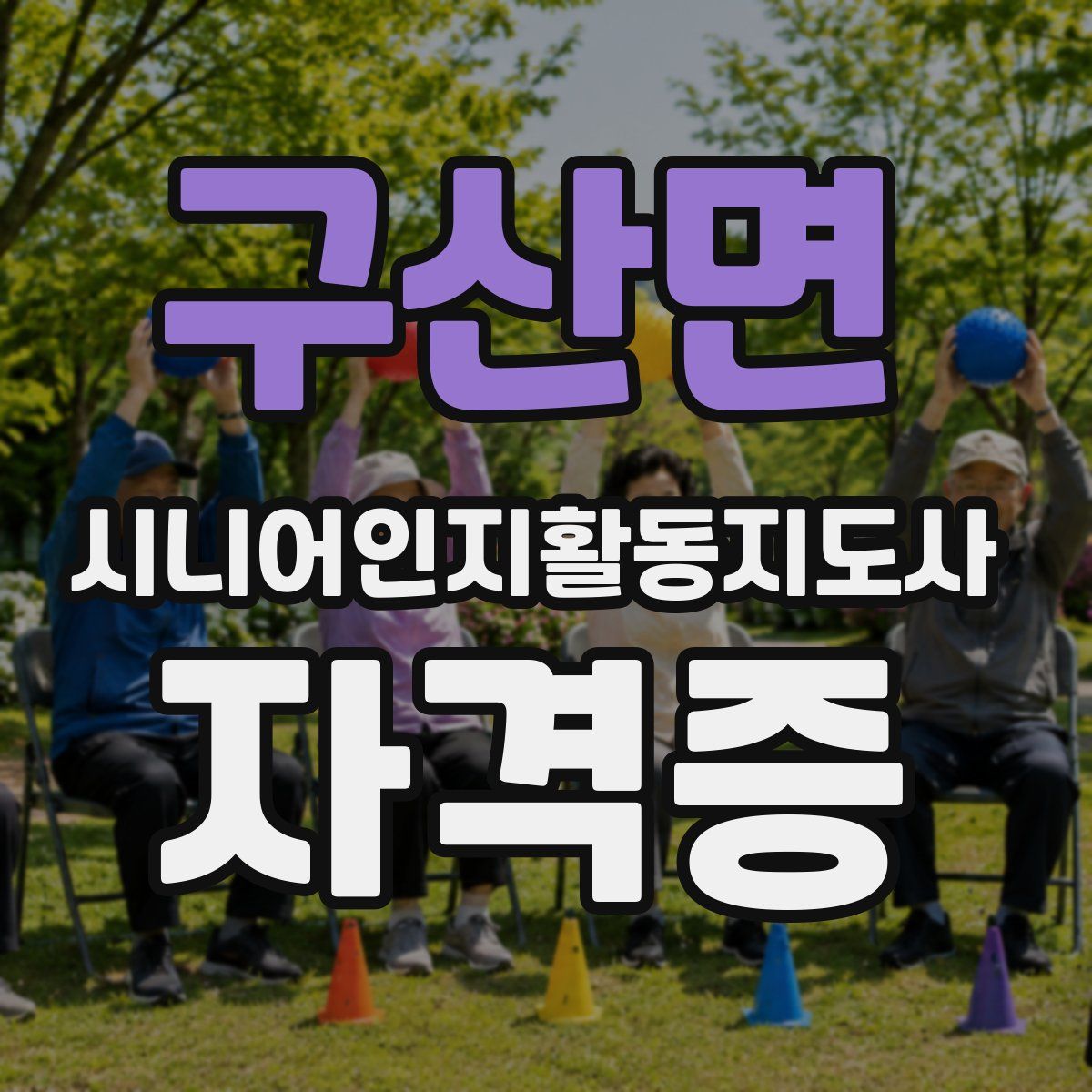 구산면 시니어인지활동지도사 자격증