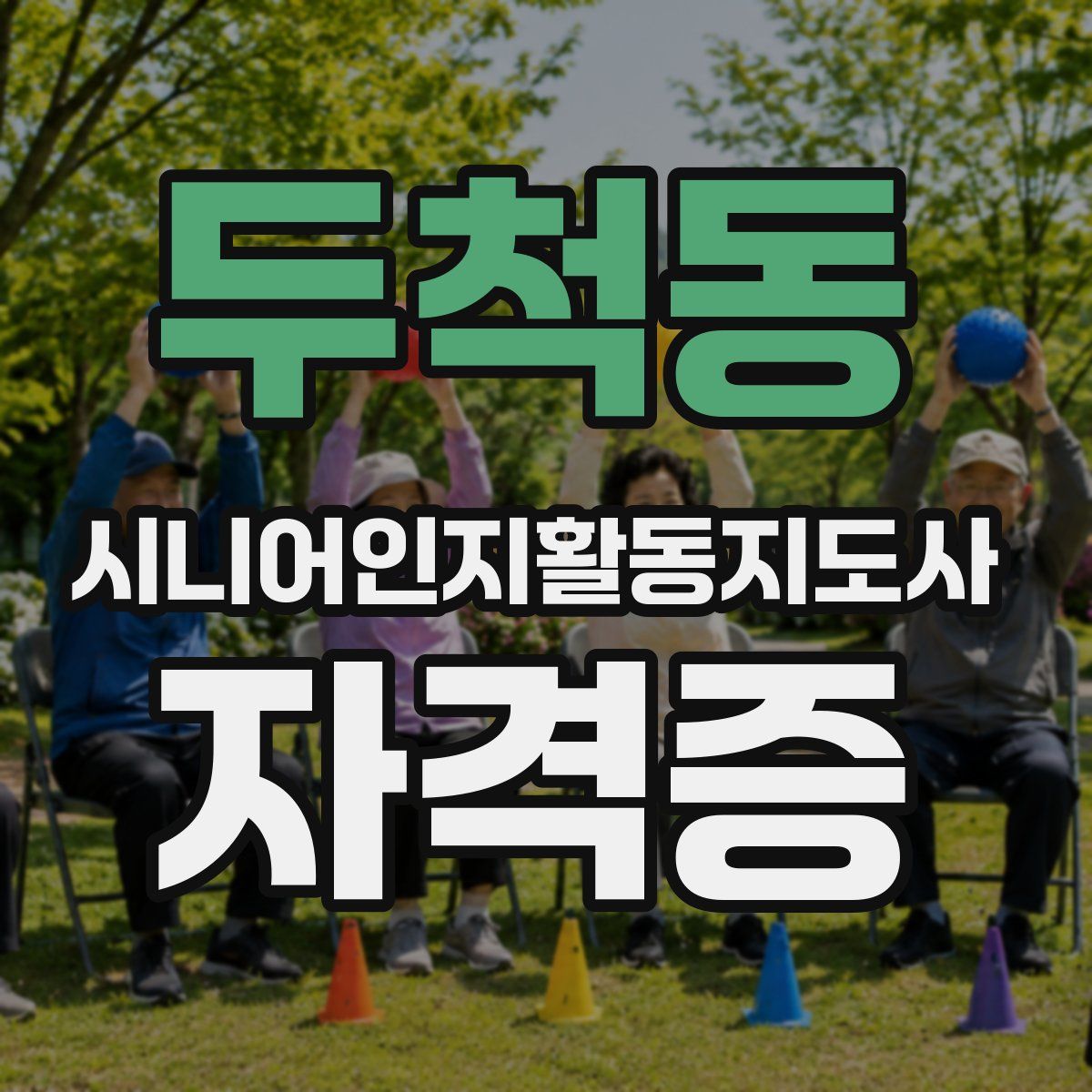 두척동 시니어인지활동지도사 자격증
