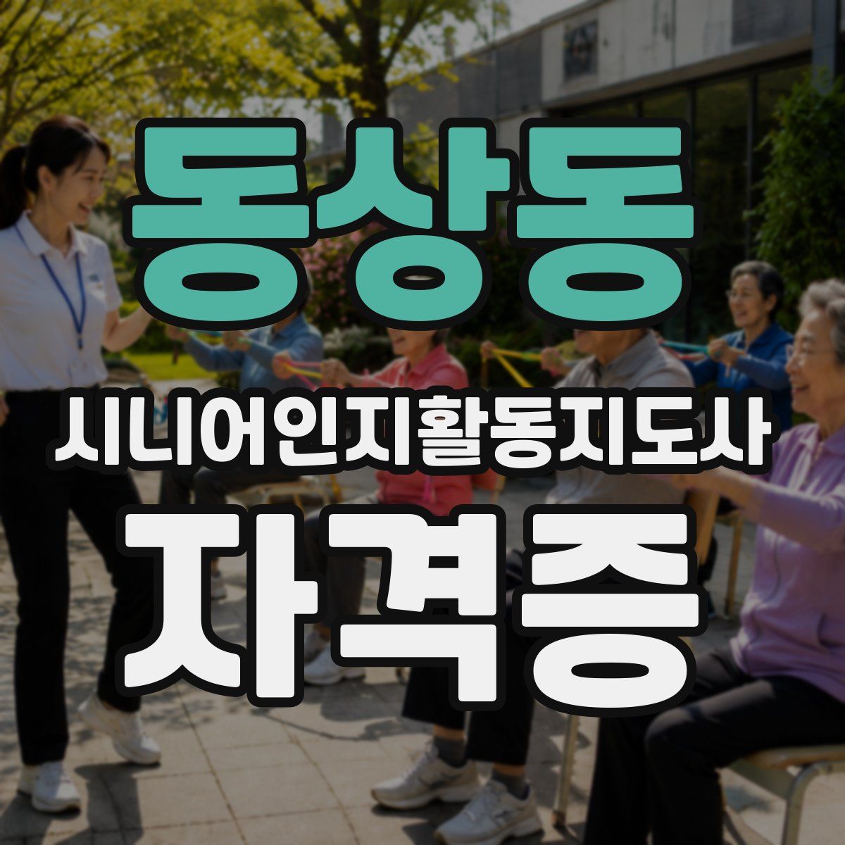 동상동 시니어인지활동지도사 자격증