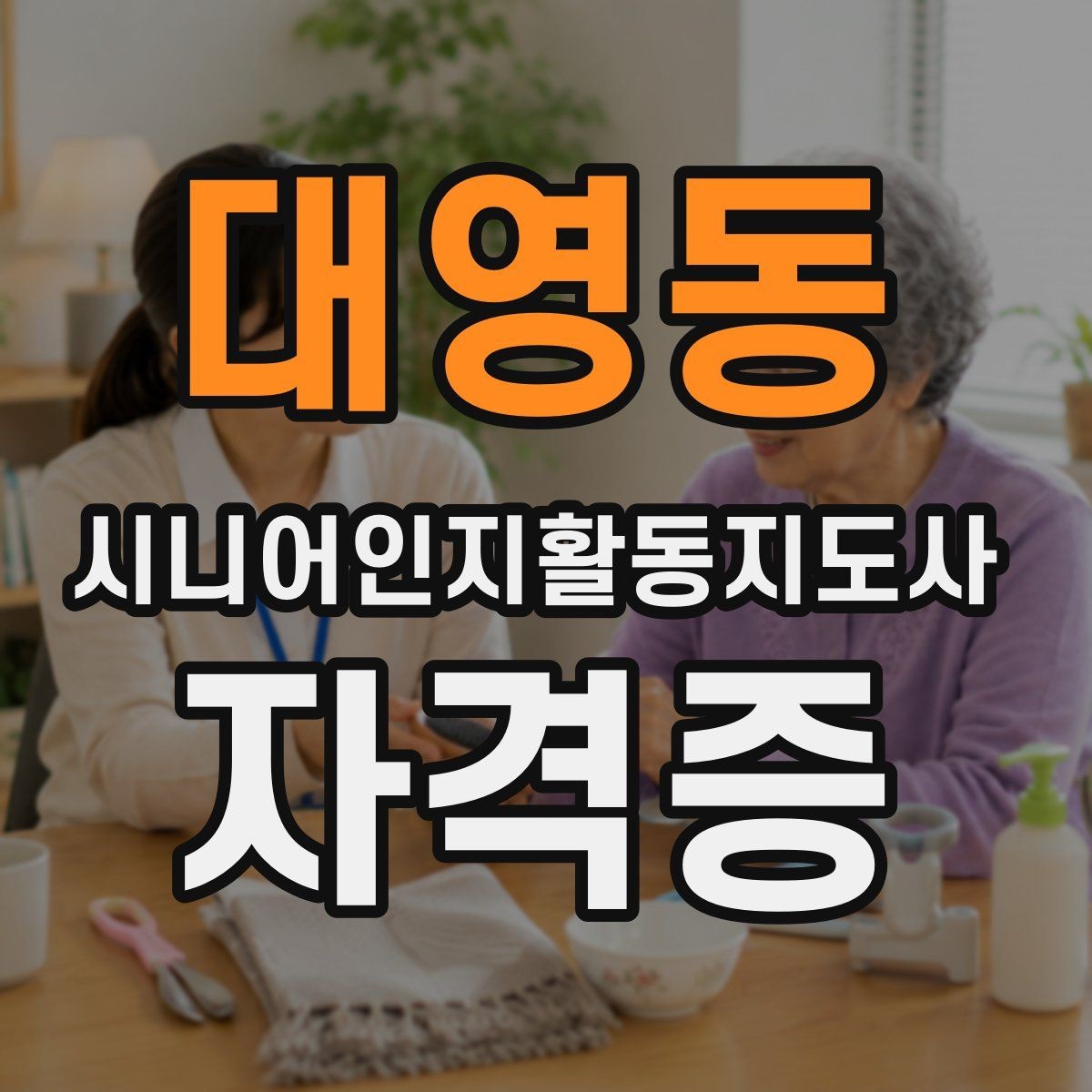 대영동 시니어인지활동지도사 자격증 관련 정보 검색 시 유의점