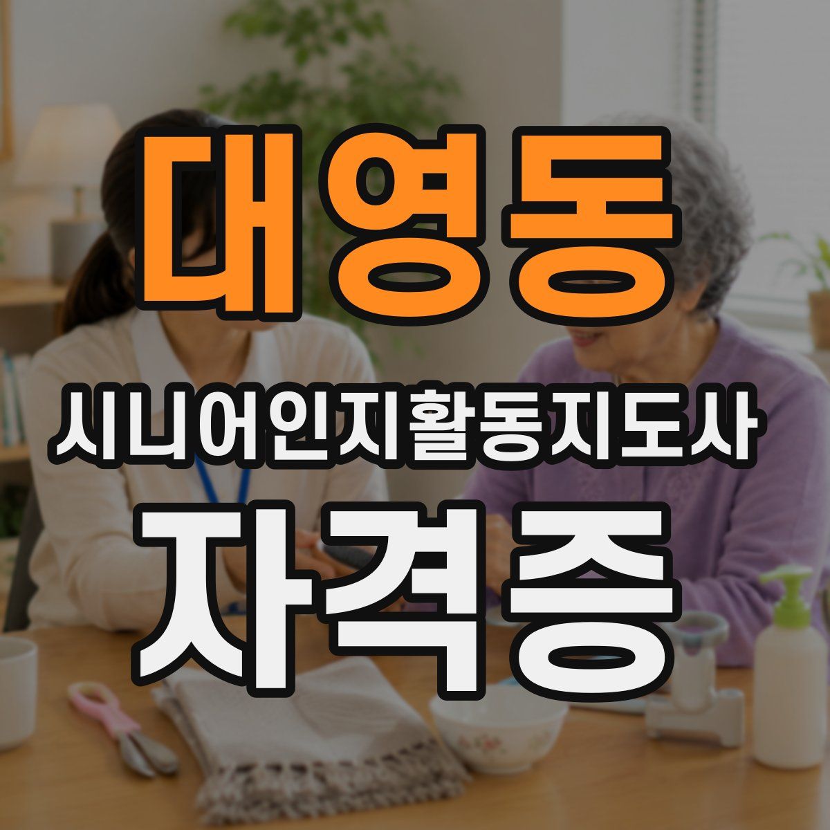 대영동 시니어인지활동지도사 자격증