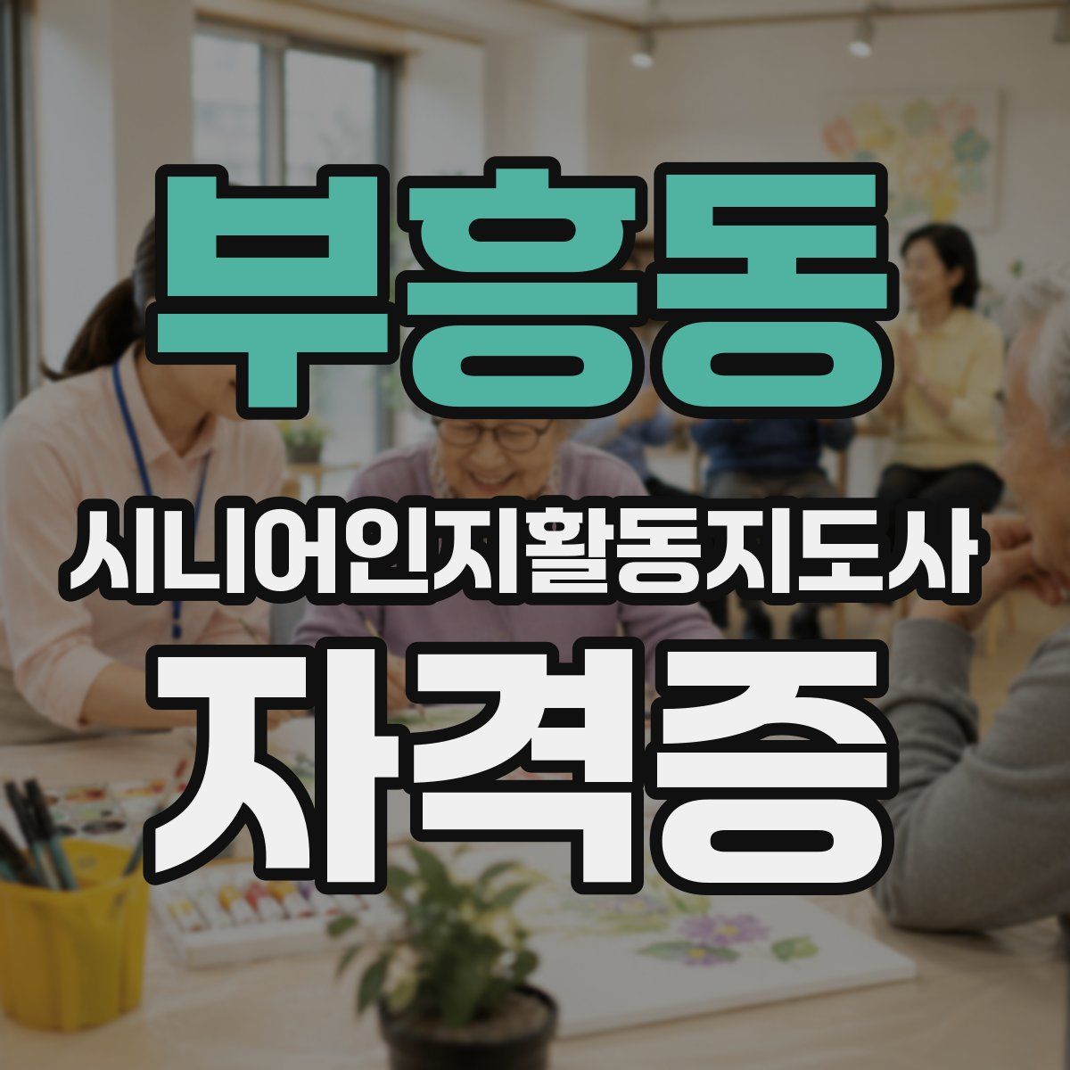 부흥동 시니어인지활동지도사 자격증
