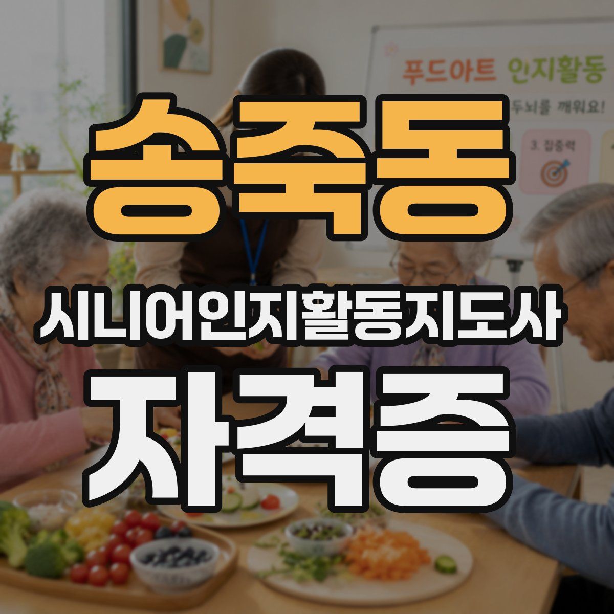 송죽동 시니어인지활동지도사 자격증