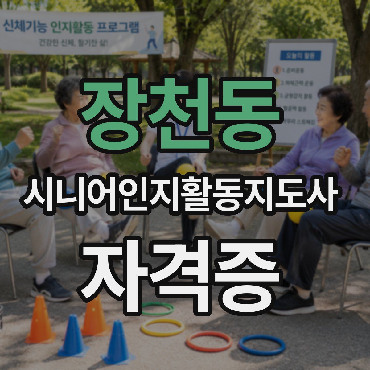 장천동 시니어인지활동지도사 자격증
