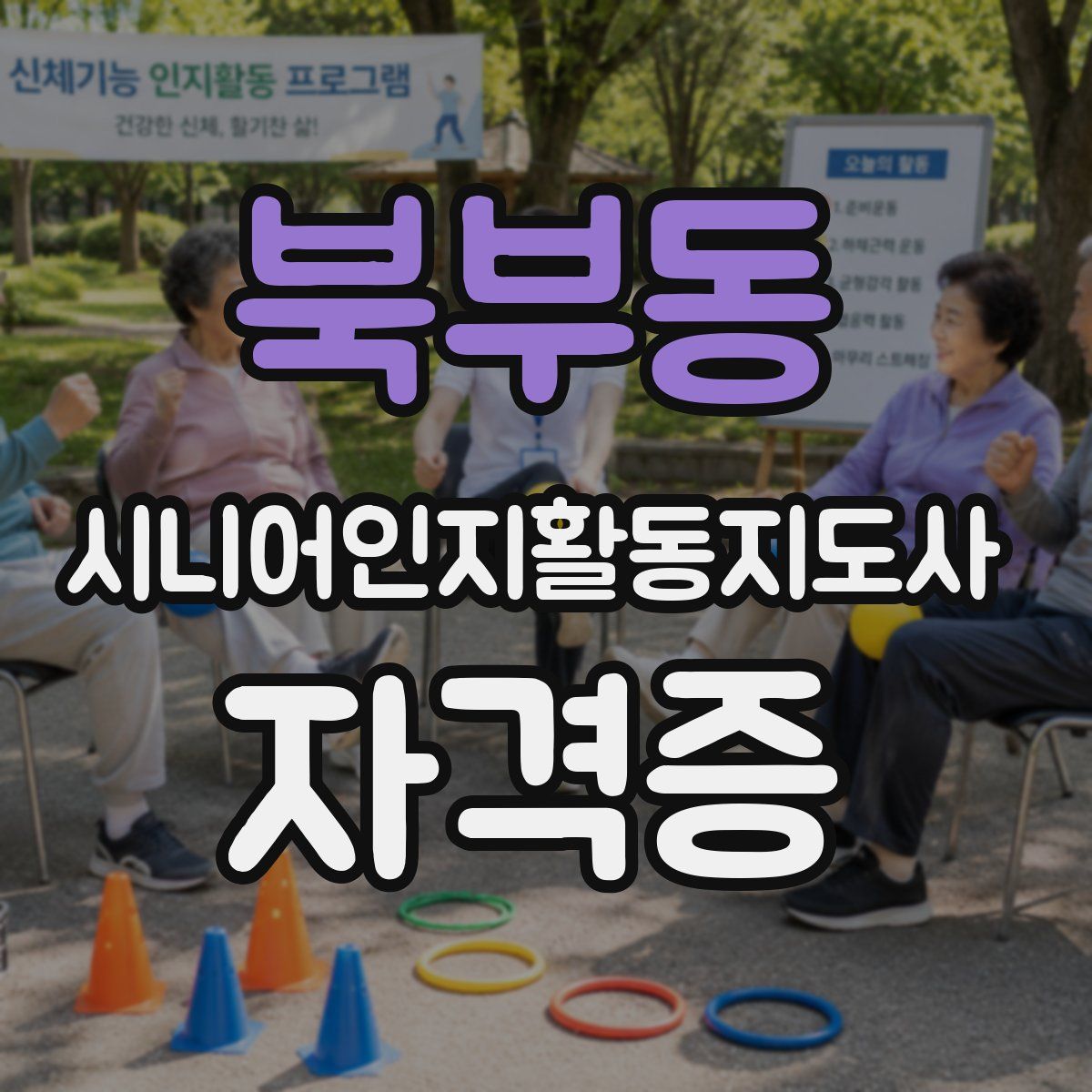 북부동 시니어인지활동지도사 자격증