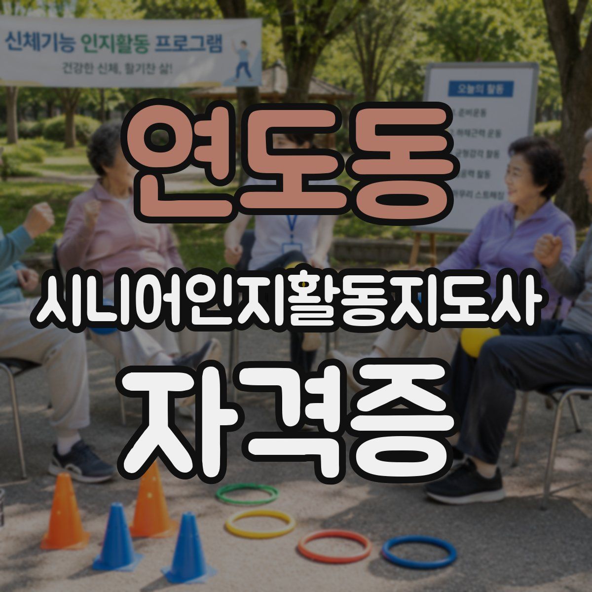 연도동 시니어인지활동지도사 자격증