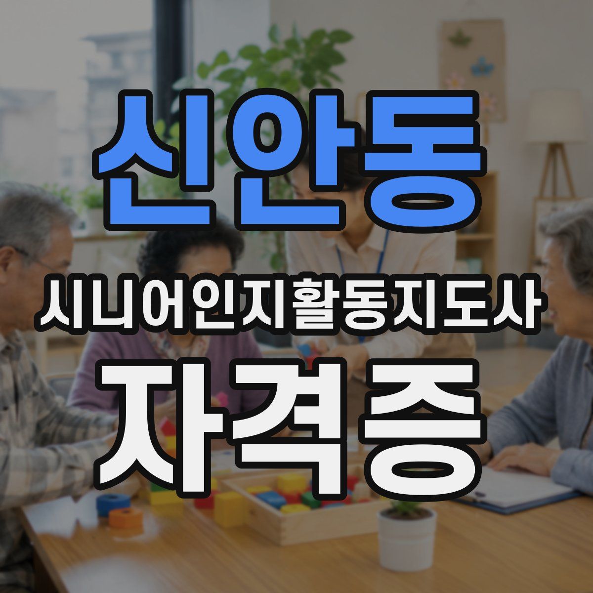 신안동 시니어인지활동지도사 자격증