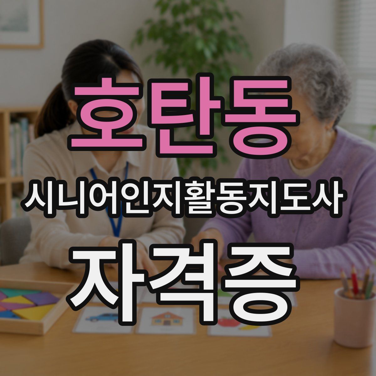 호탄동 시니어인지활동지도사 자격증