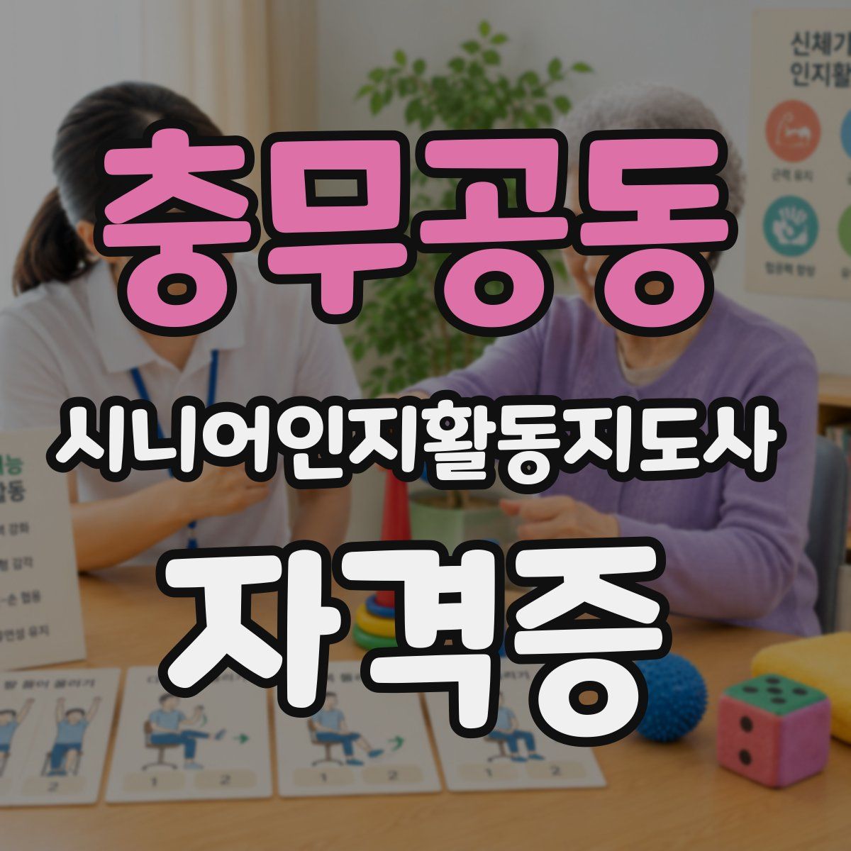 충무공동 시니어인지활동지도사 자격증