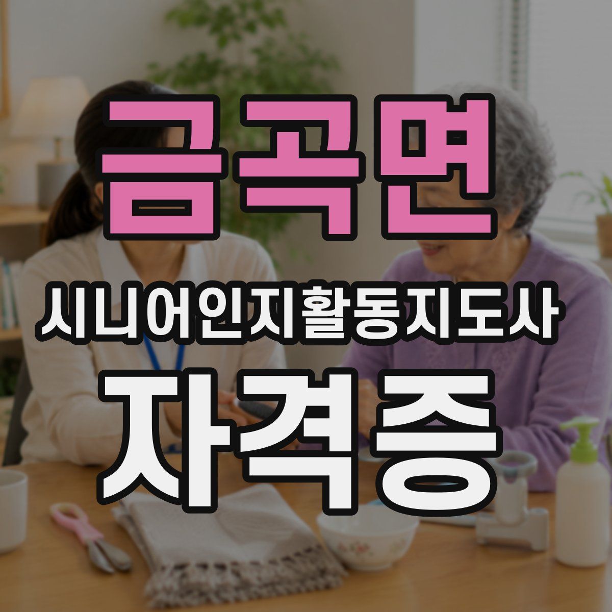 금곡면 시니어인지활동지도사 자격증