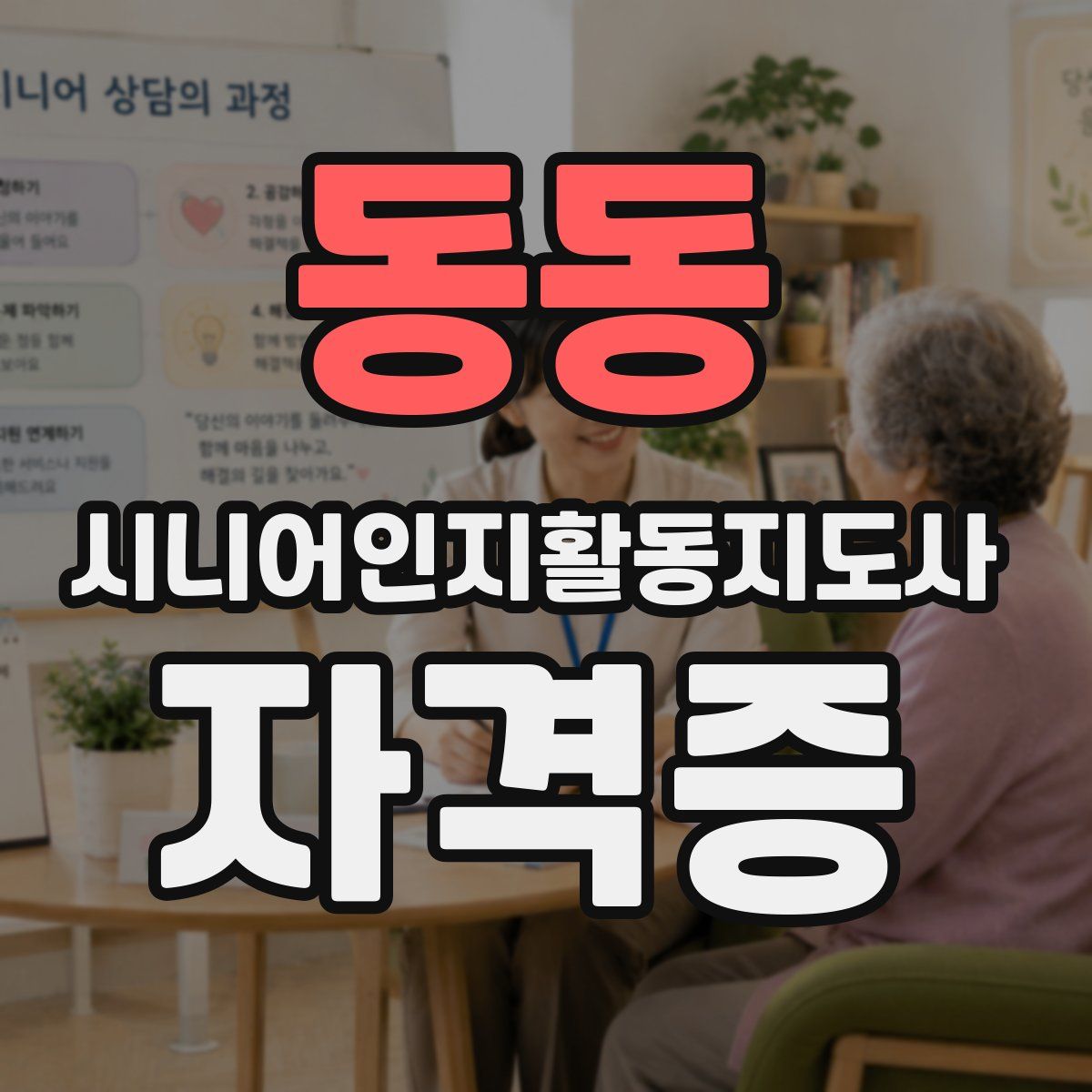 동동 시니어인지활동지도사 자격증
