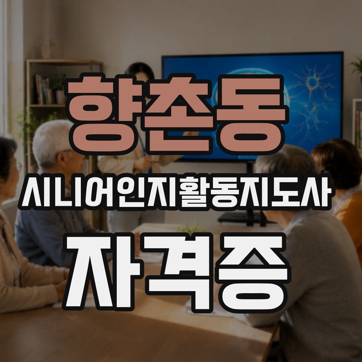향촌동 시니어인지활동지도사 자격증