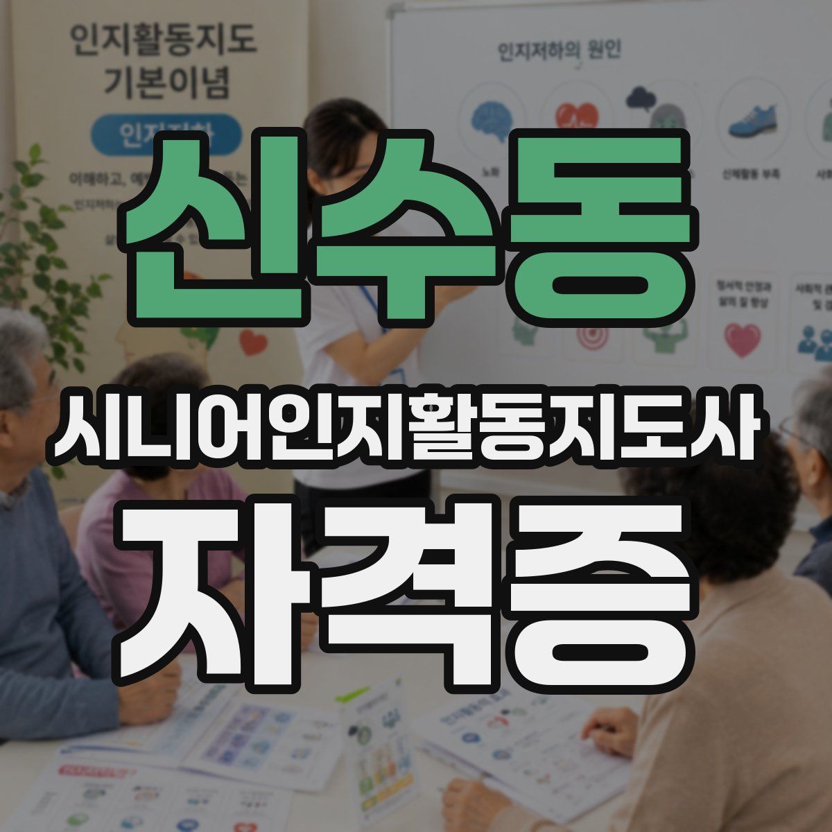 신수동 시니어인지활동지도사 자격증