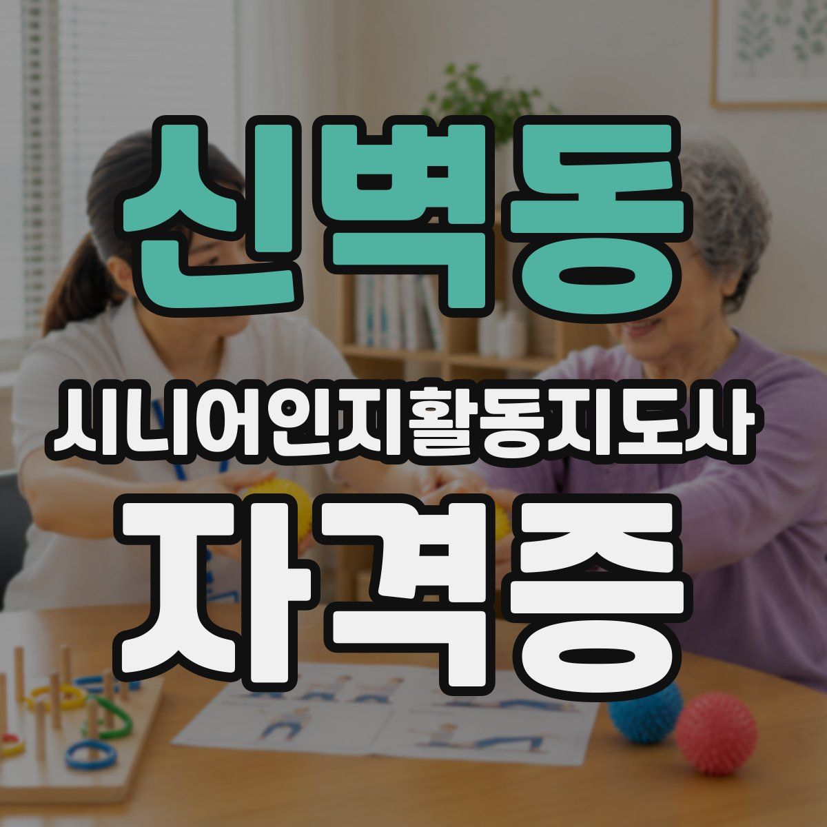 신벽동 시니어인지활동지도사 자격증