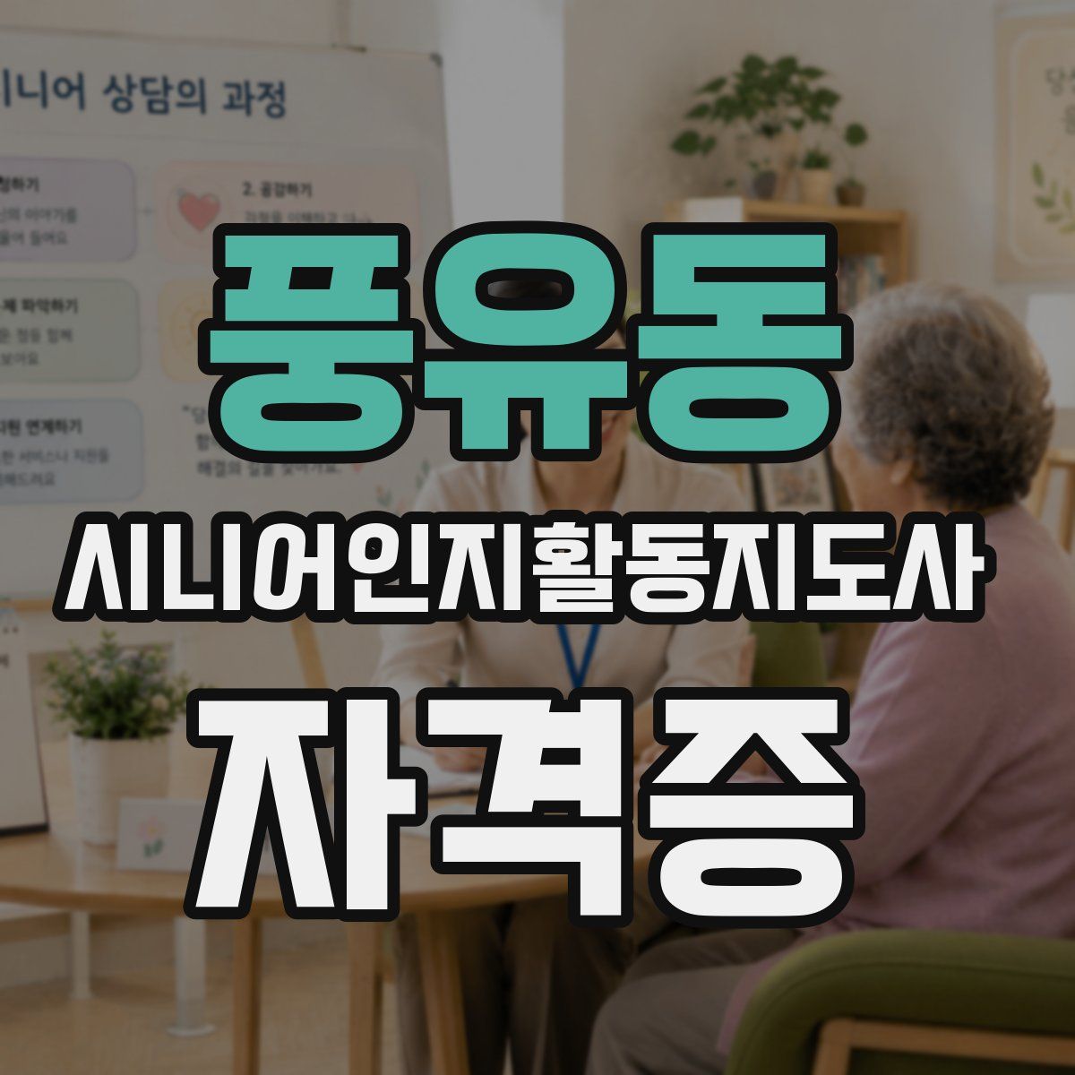 풍유동 시니어인지활동지도사 자격증