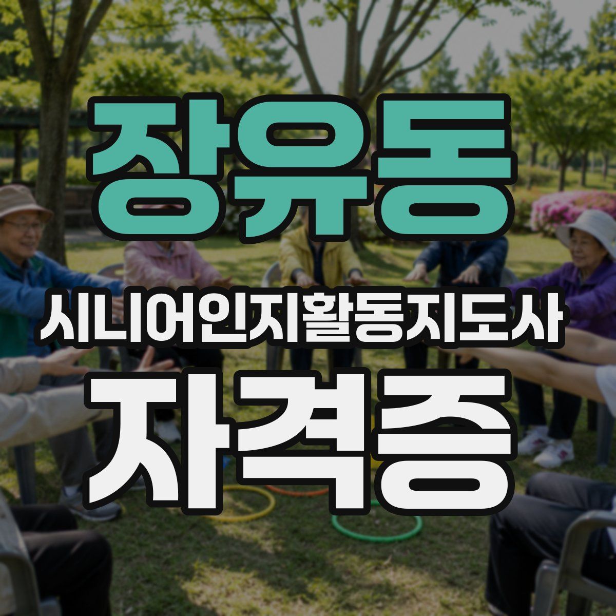 장유동 시니어인지활동지도사 자격증