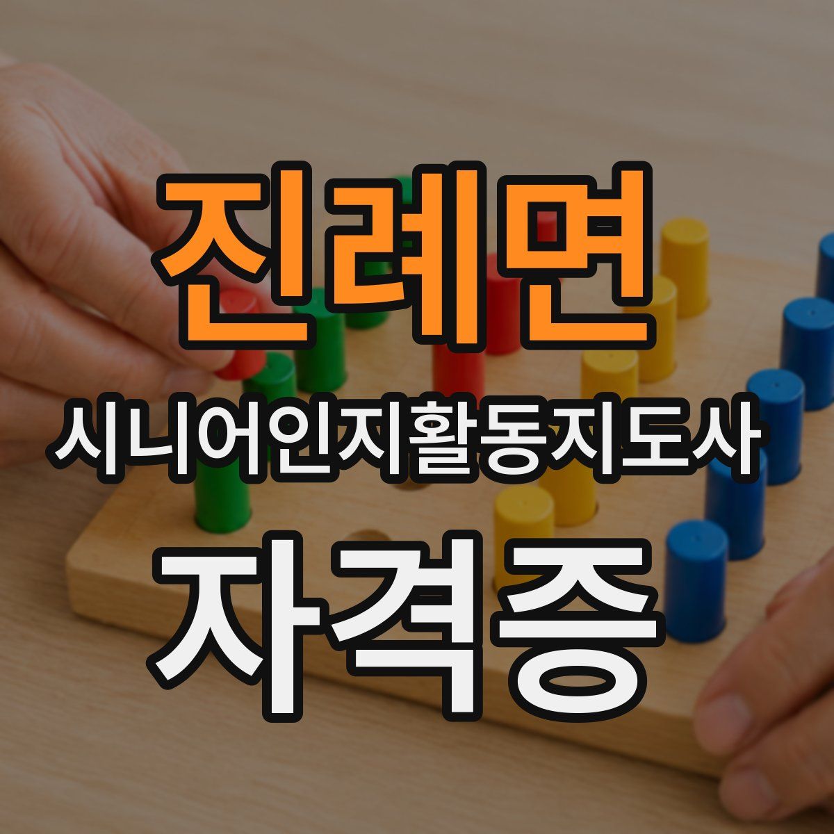 진례면 시니어인지활동지도사 자격증