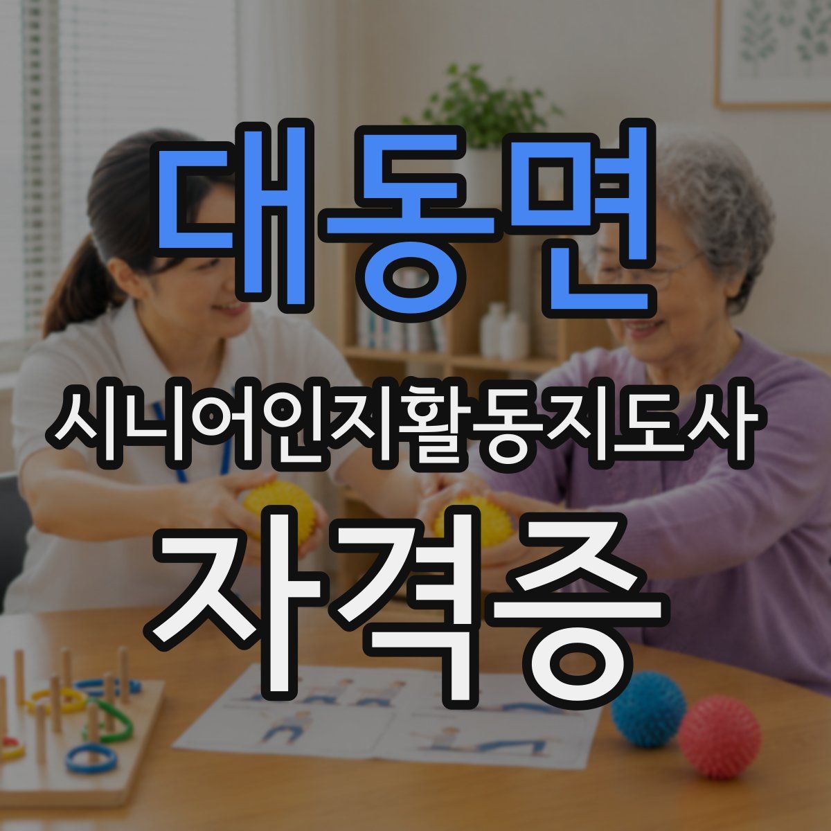 대동면 시니어인지활동지도사 자격증