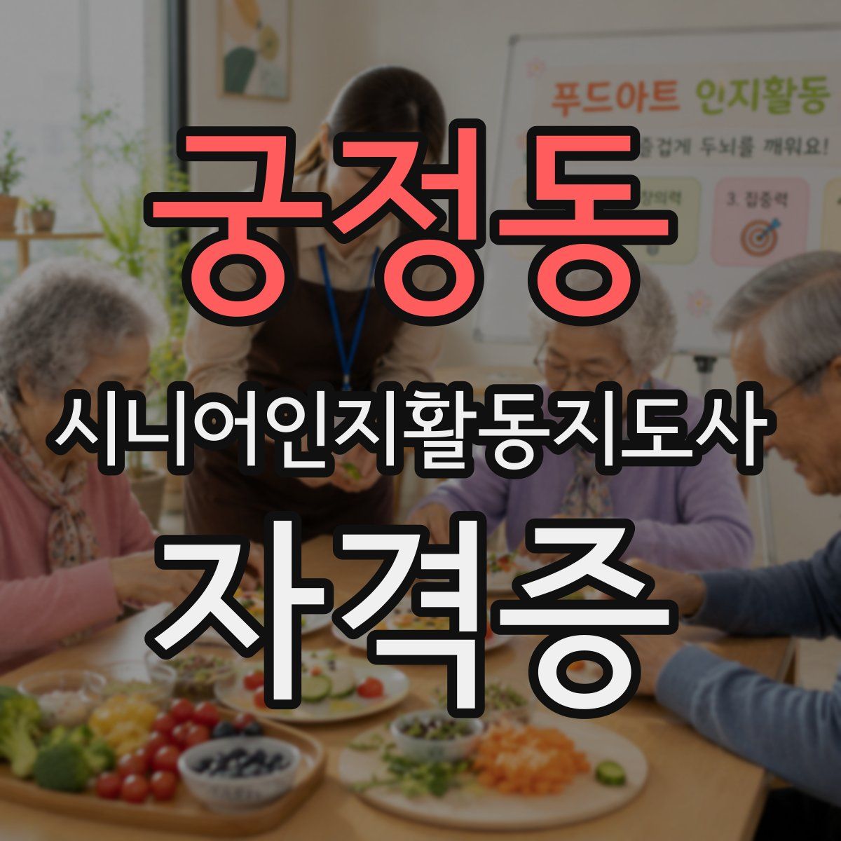 궁정동 시니어인지활동지도사 자격증