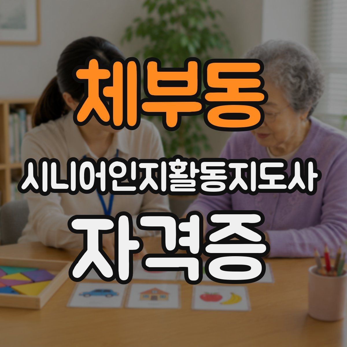 체부동 시니어인지활동지도사 자격증 준비에 적합한 사람은 누구일까