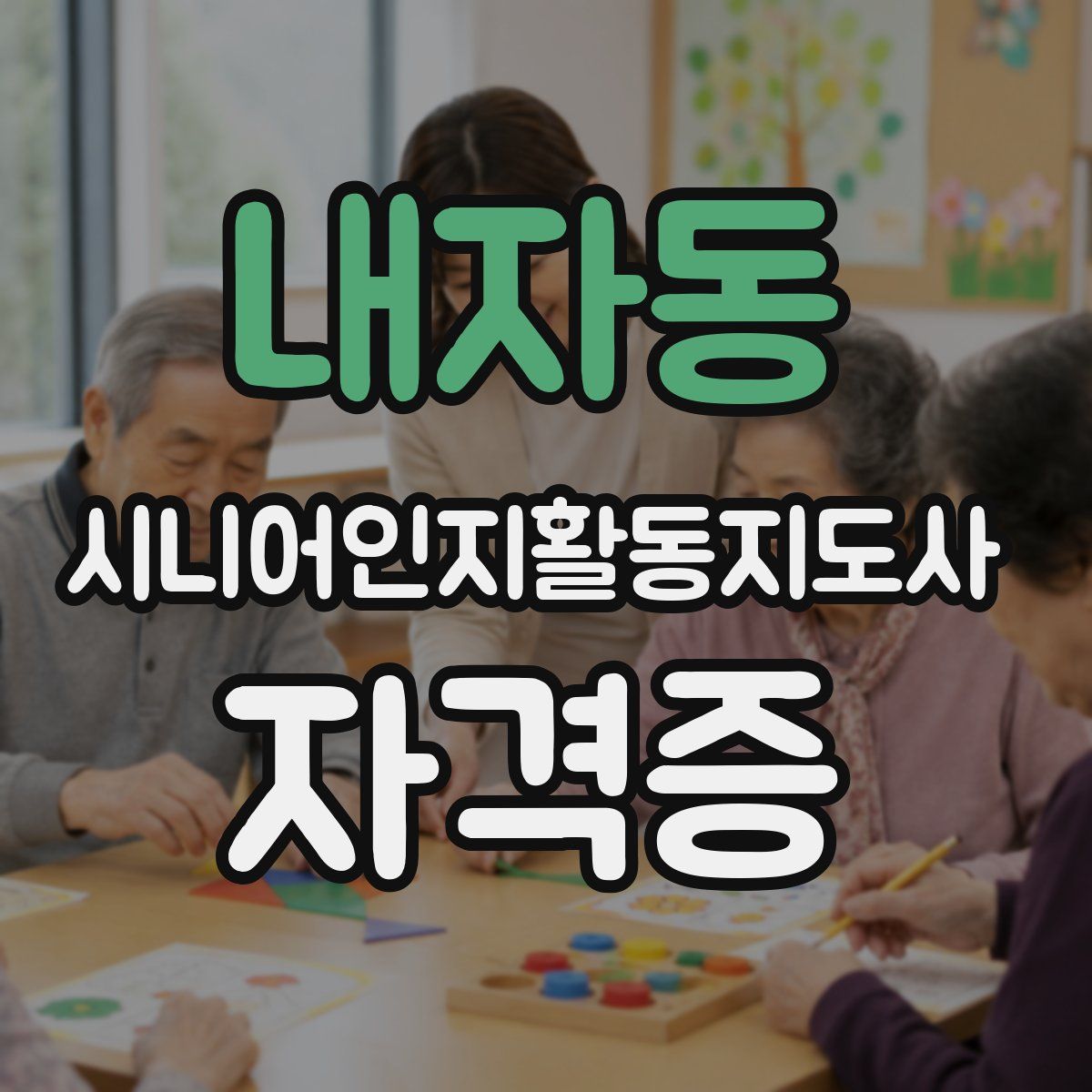 내자동 시니어인지활동지도사 자격증