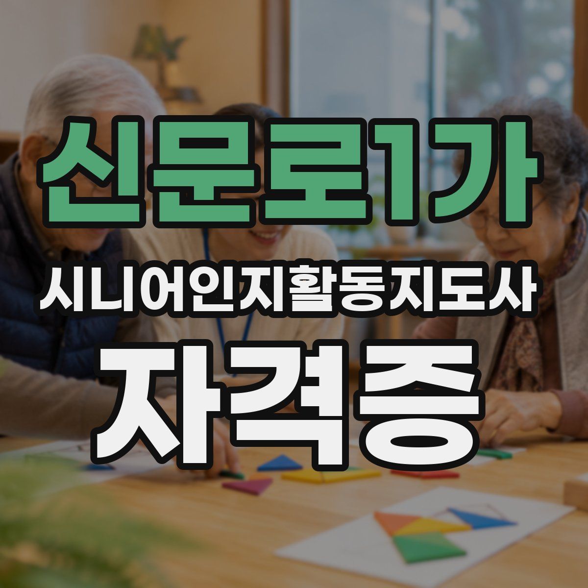 신문로1가 시니어인지활동지도사 자격증