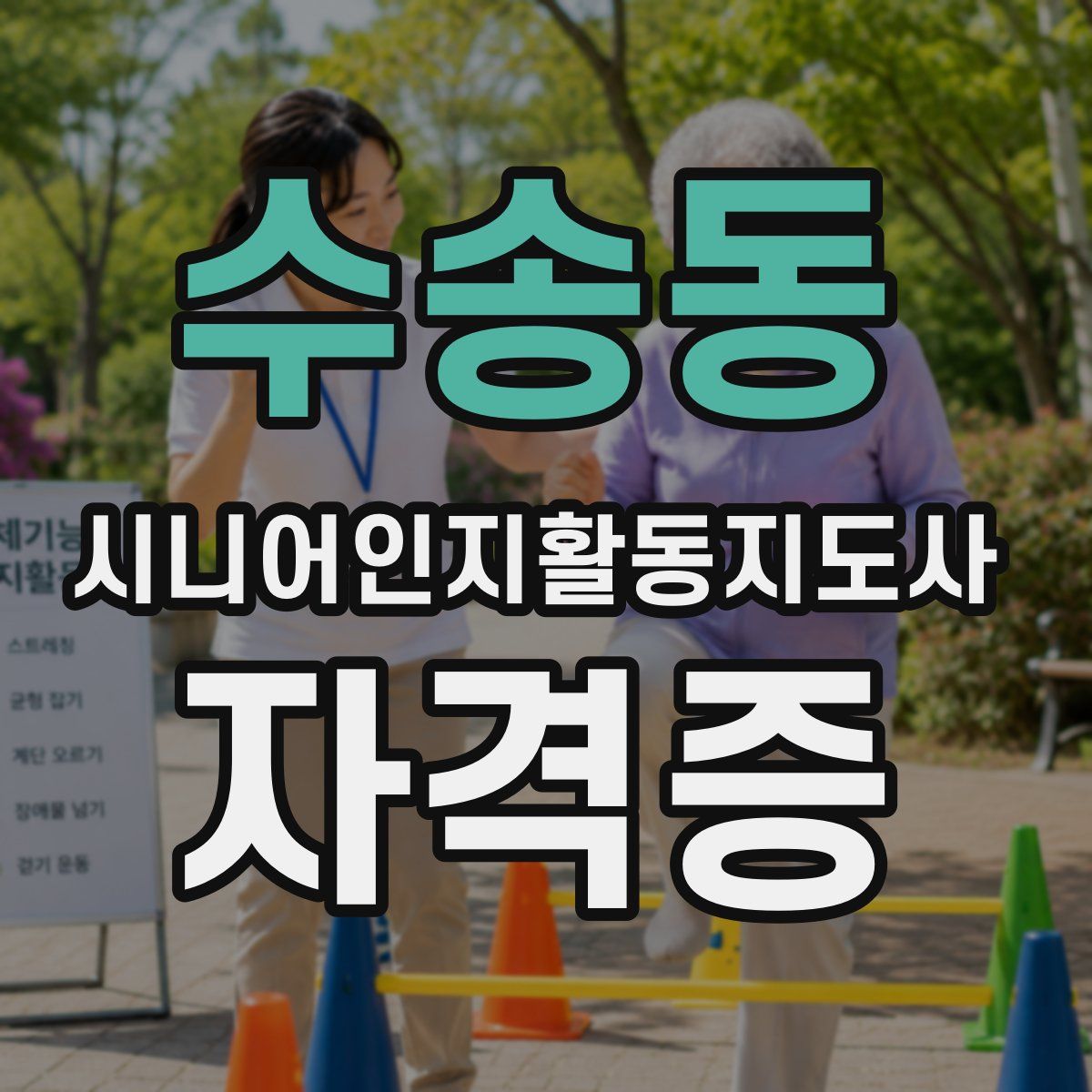 수송동 시니어인지활동지도사 자격증