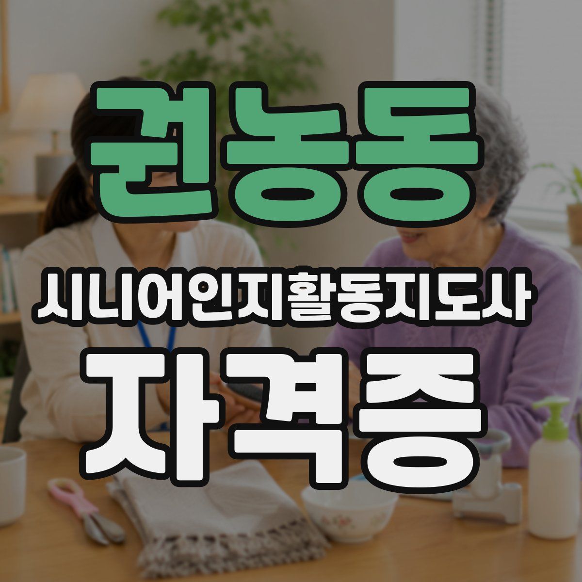 권농동 시니어인지활동지도사 자격증