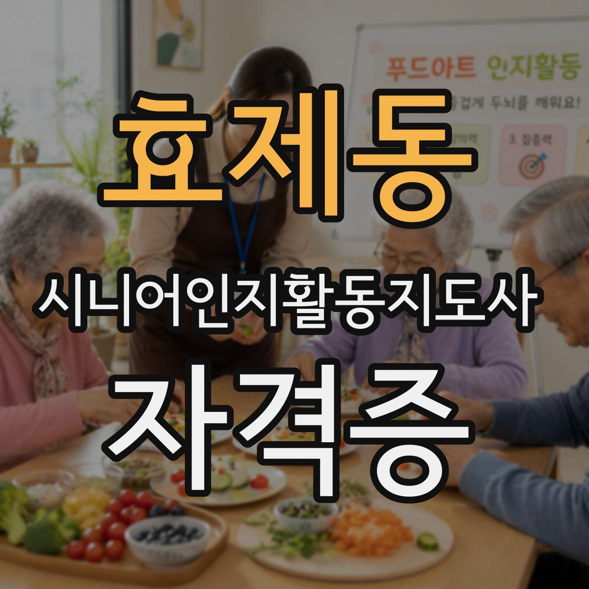 효제동 시니어인지활동지도사 자격증