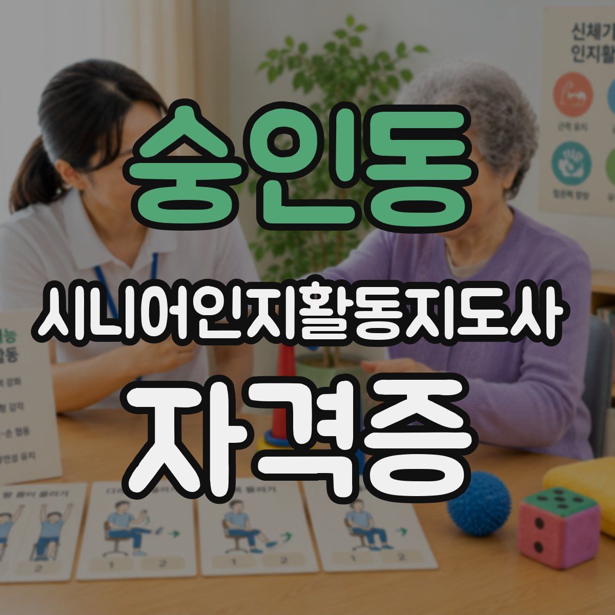 숭인동 시니어인지활동지도사 자격증
