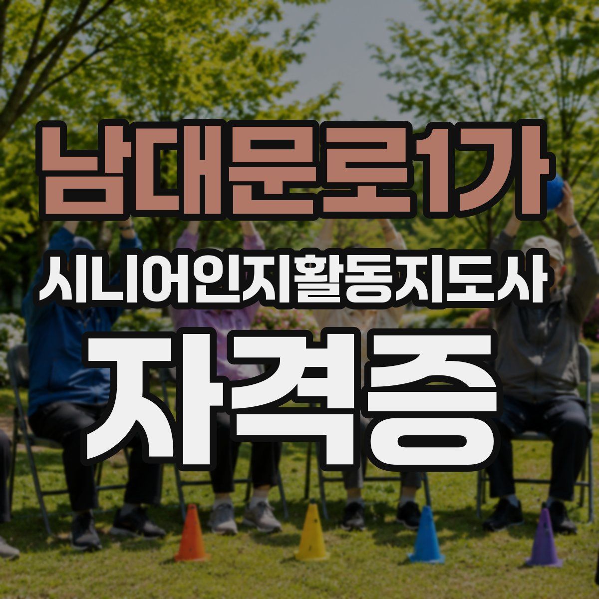 남대문로1가 시니어인지활동지도사 자격증