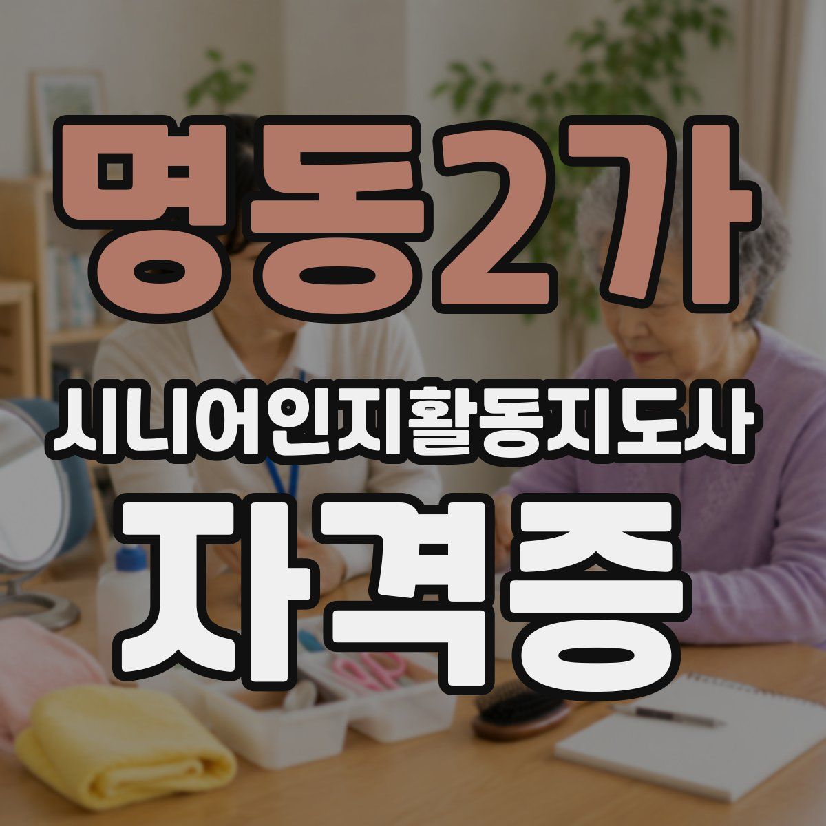 명동2가 시니어인지활동지도사 자격증