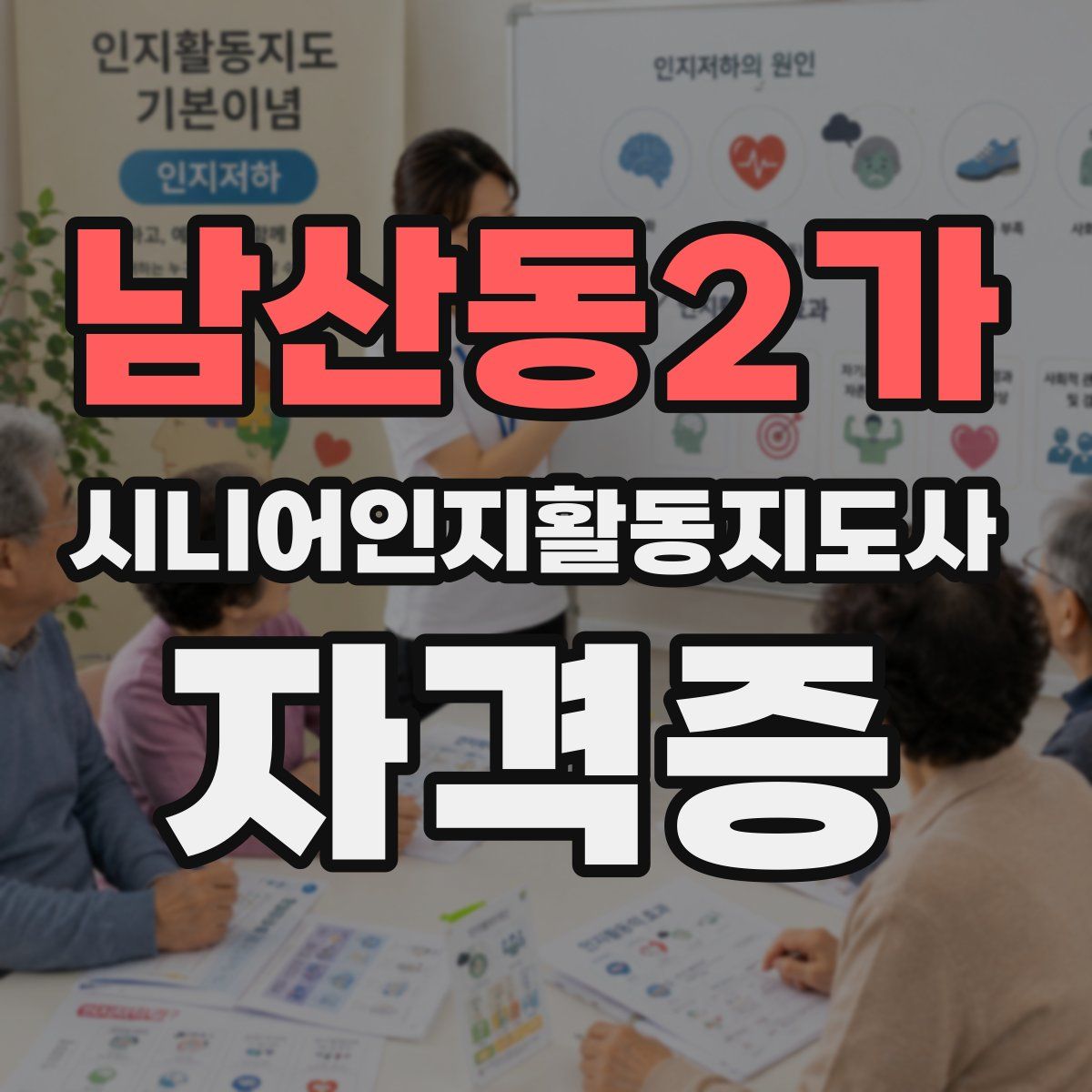 남산동2가 시니어인지활동지도사 자격증