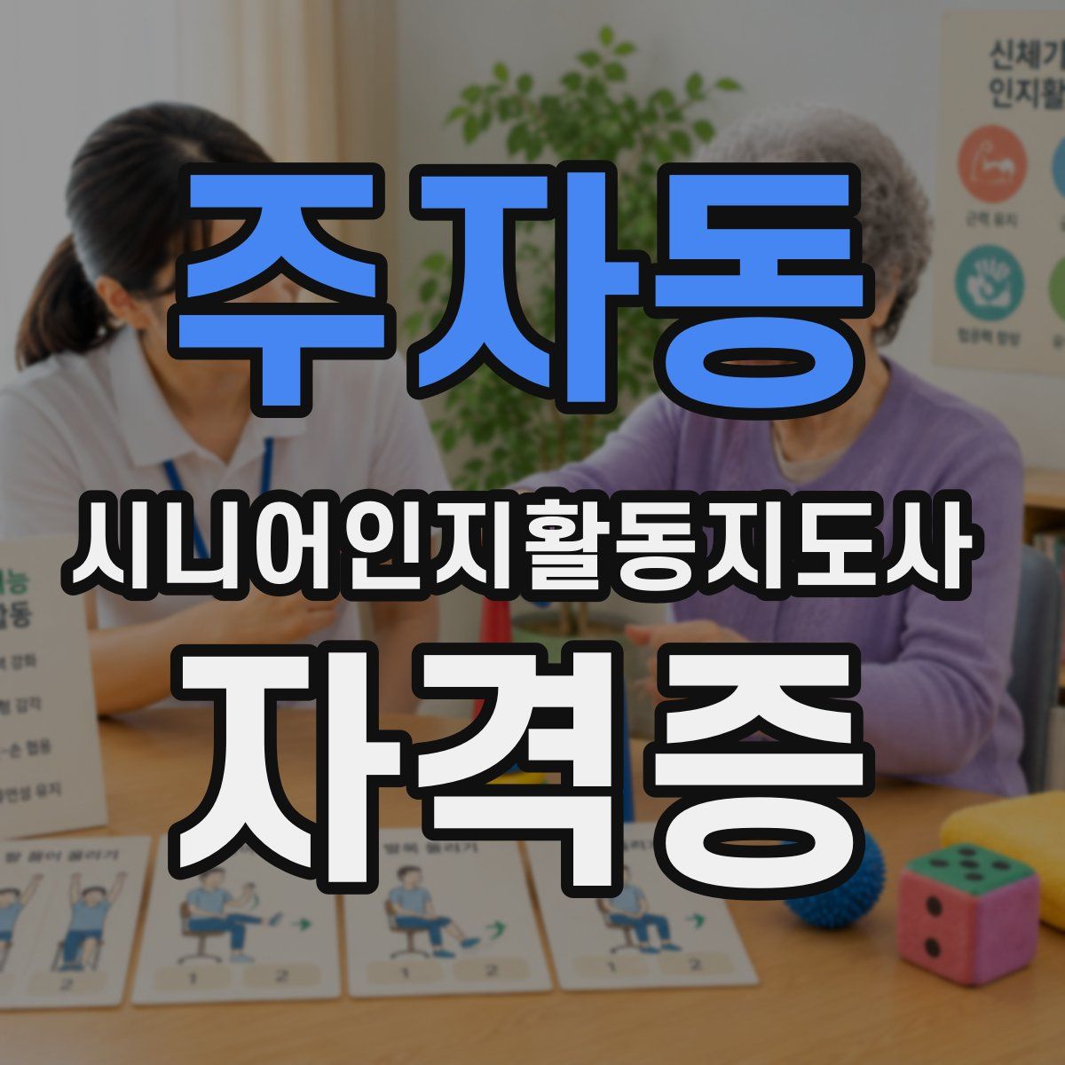 주자동 시니어인지활동지도사 자격증
