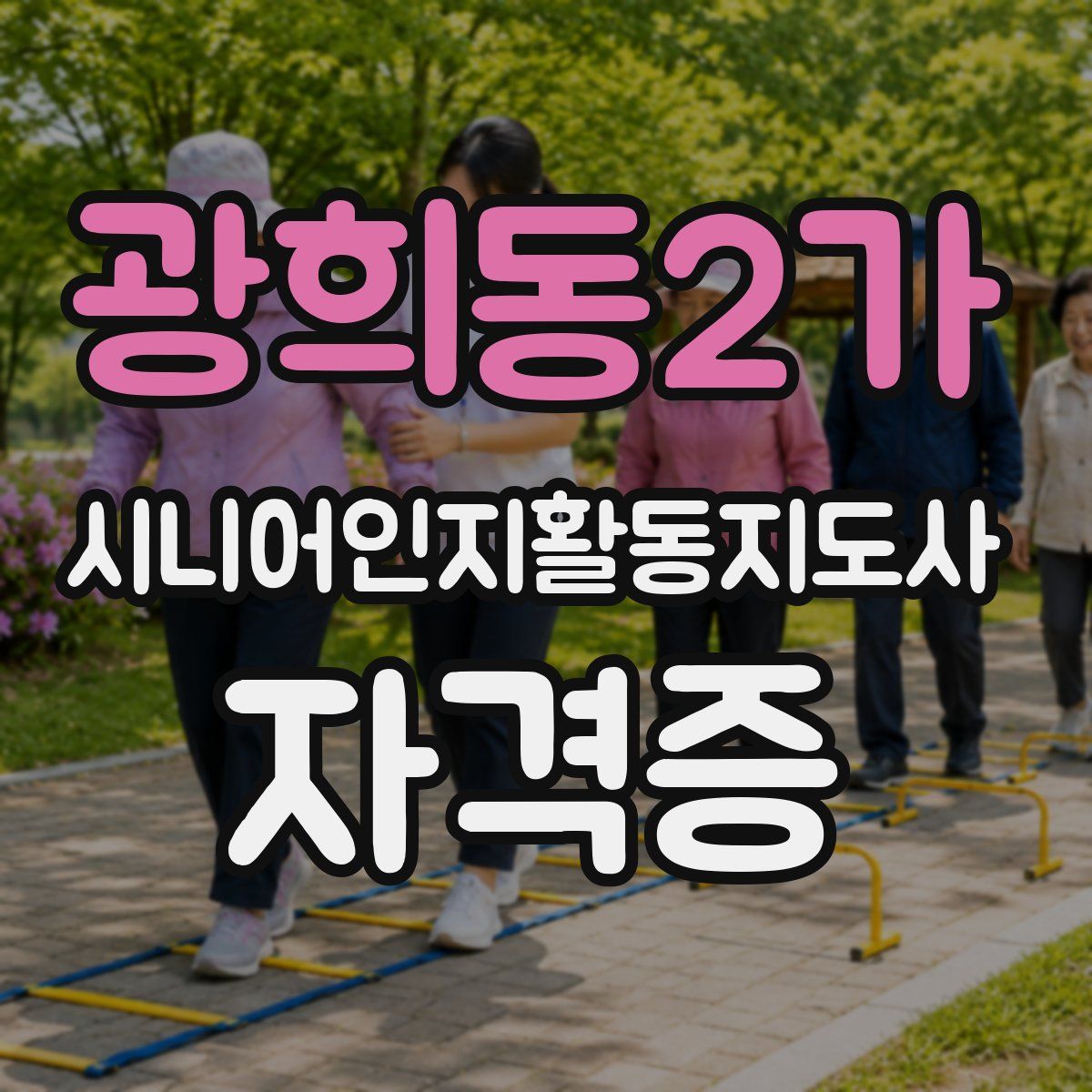 광희동2가 시니어인지활동지도사 자격증