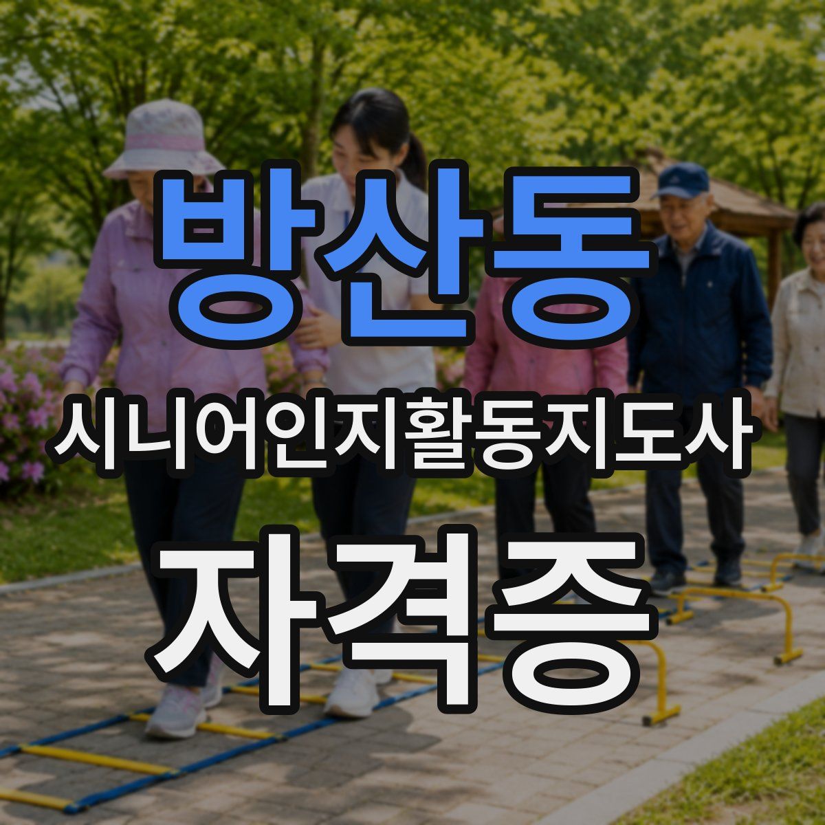 방산동 시니어인지활동지도사 자격증