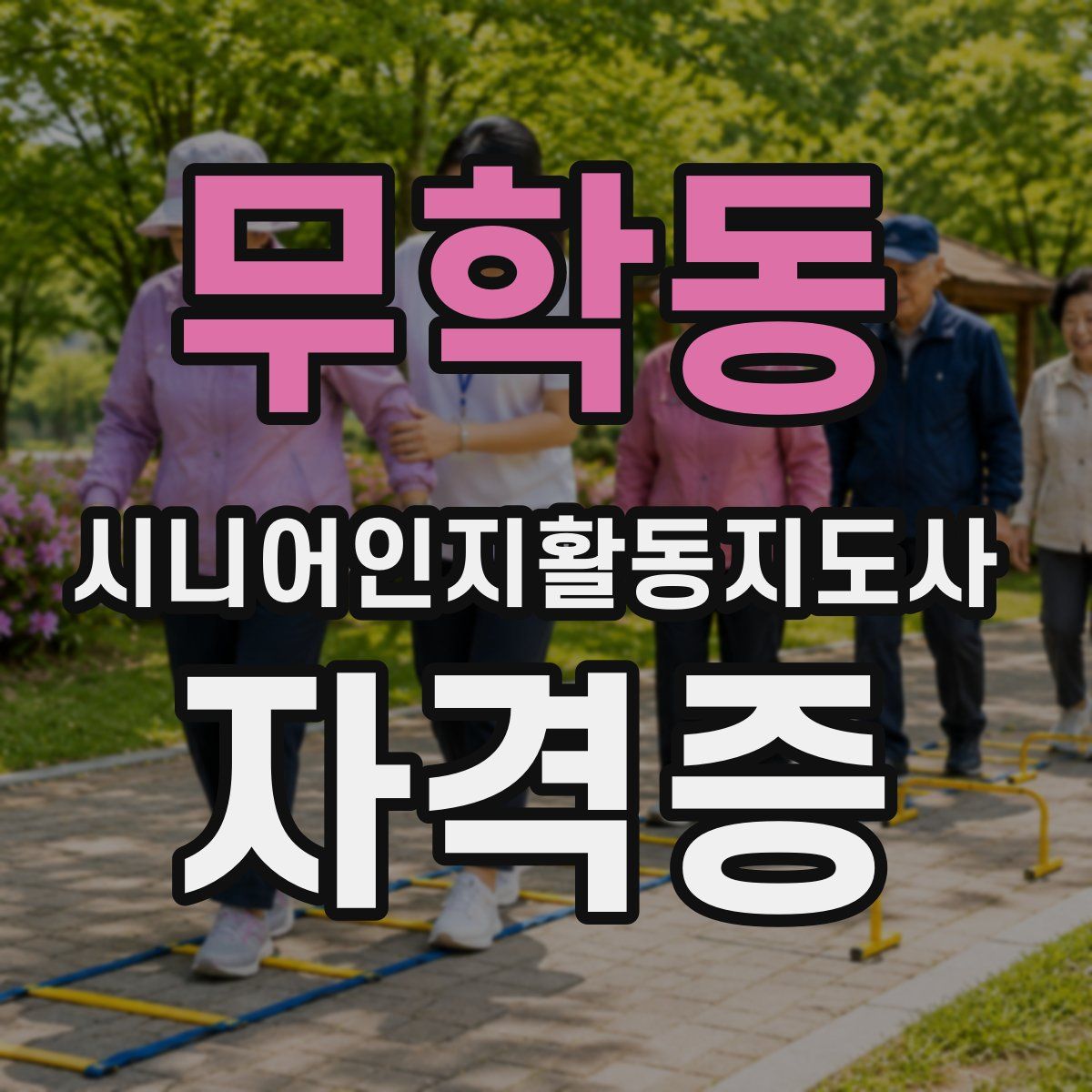 무학동 시니어인지활동지도사 자격증