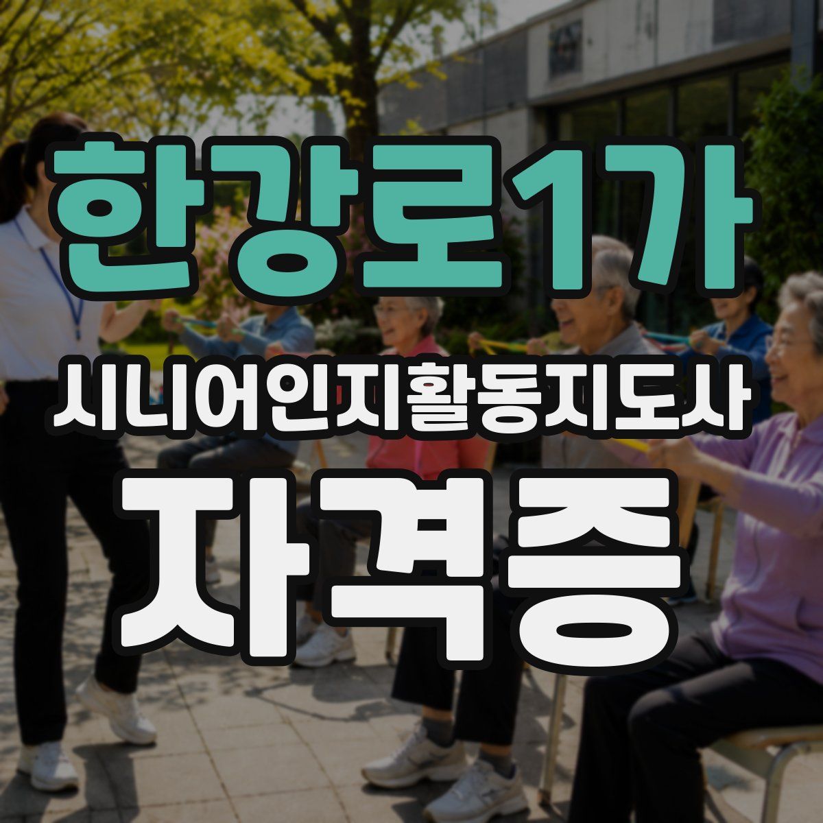 한강로1가 시니어인지활동지도사 자격증