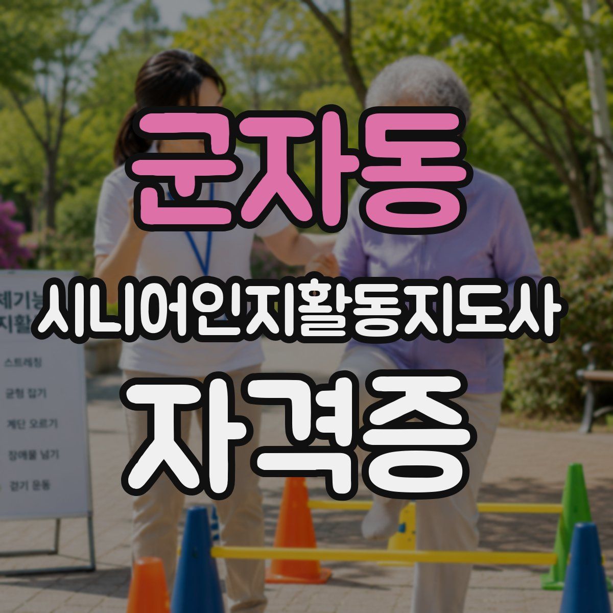 군자동 시니어인지활동지도사 자격증