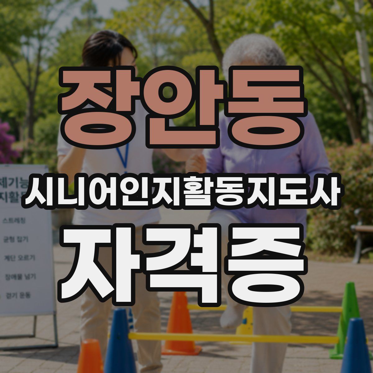장안동 시니어인지활동지도사 자격증