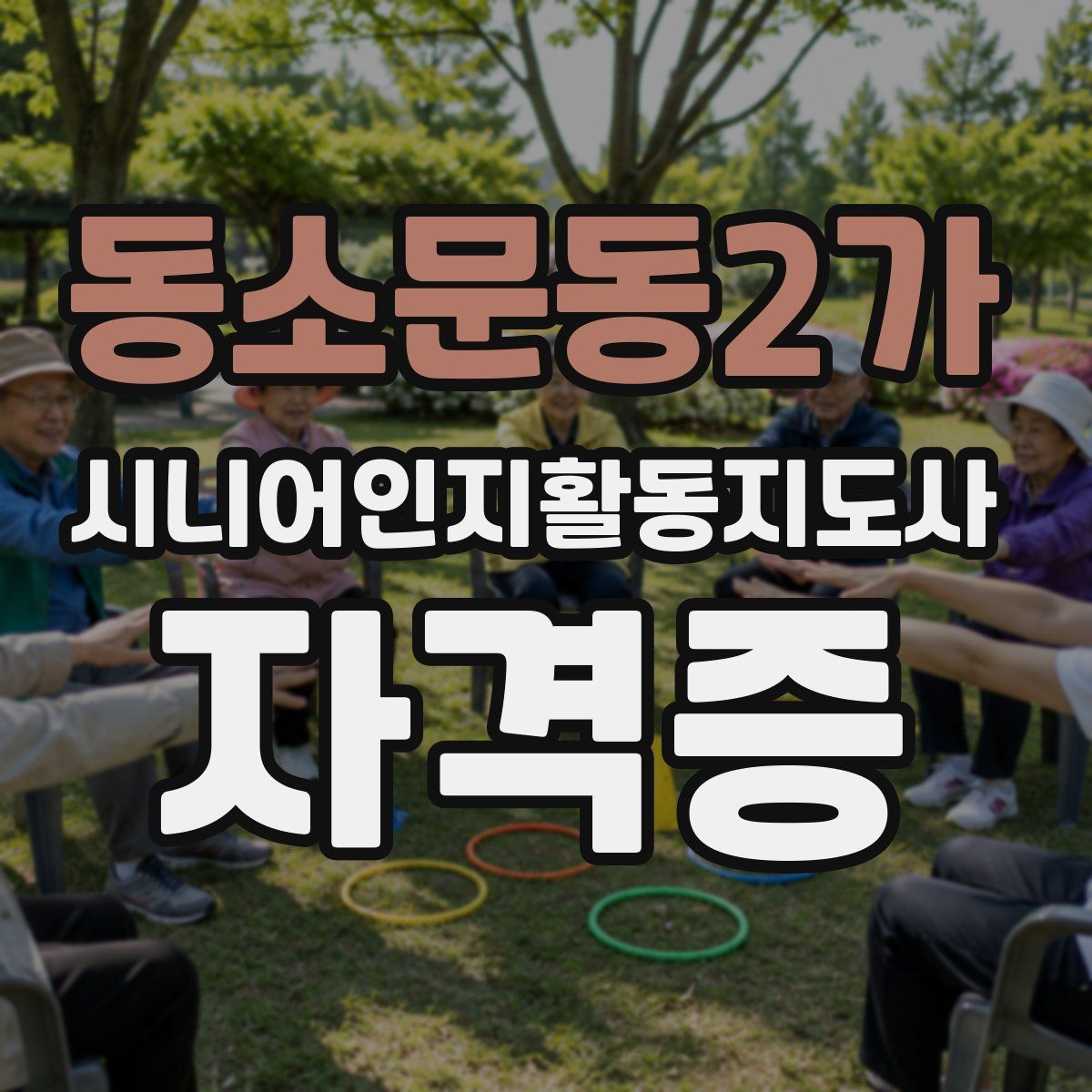 동소문동2가 시니어인지활동지도사 자격증