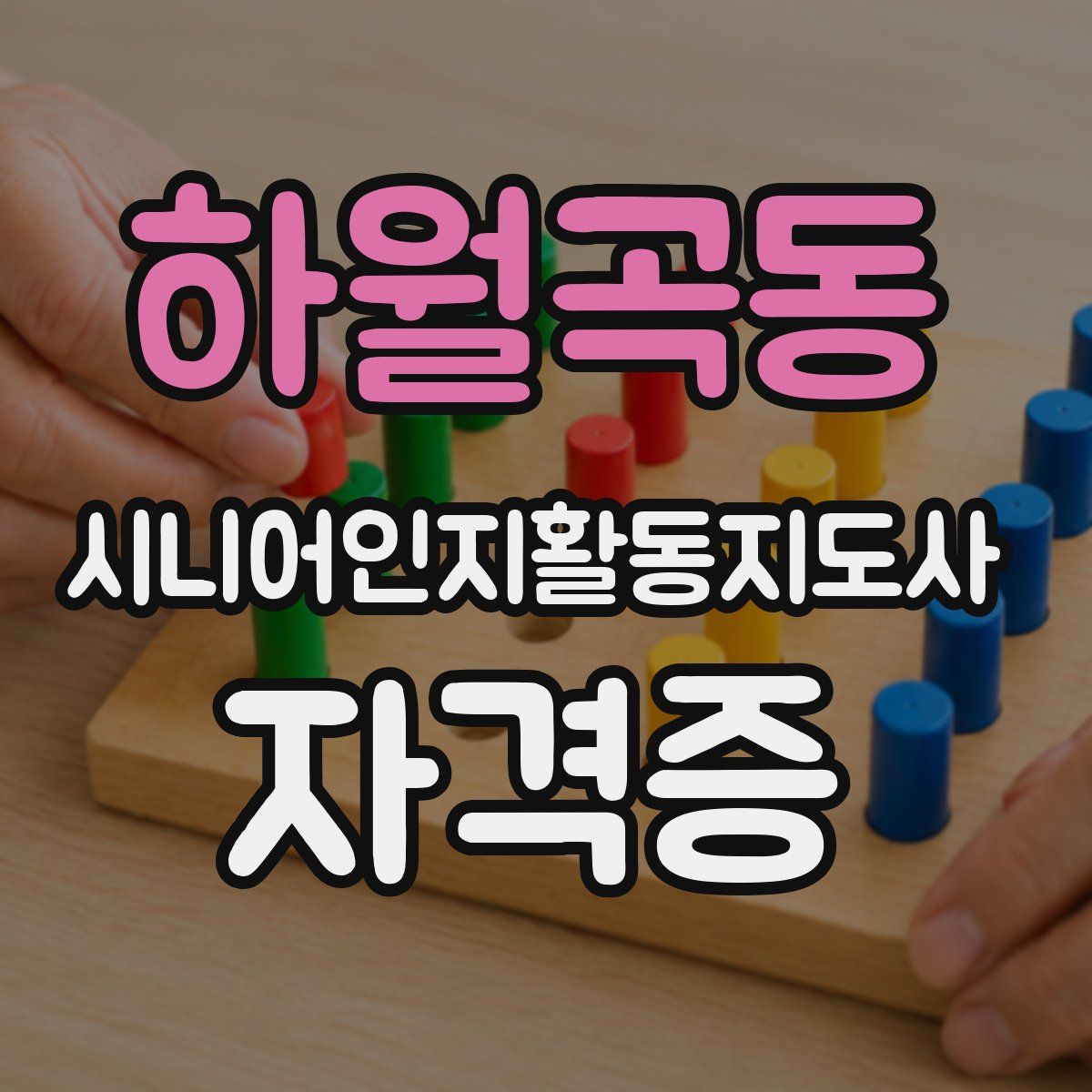 하월곡동 시니어인지활동지도사 자격증